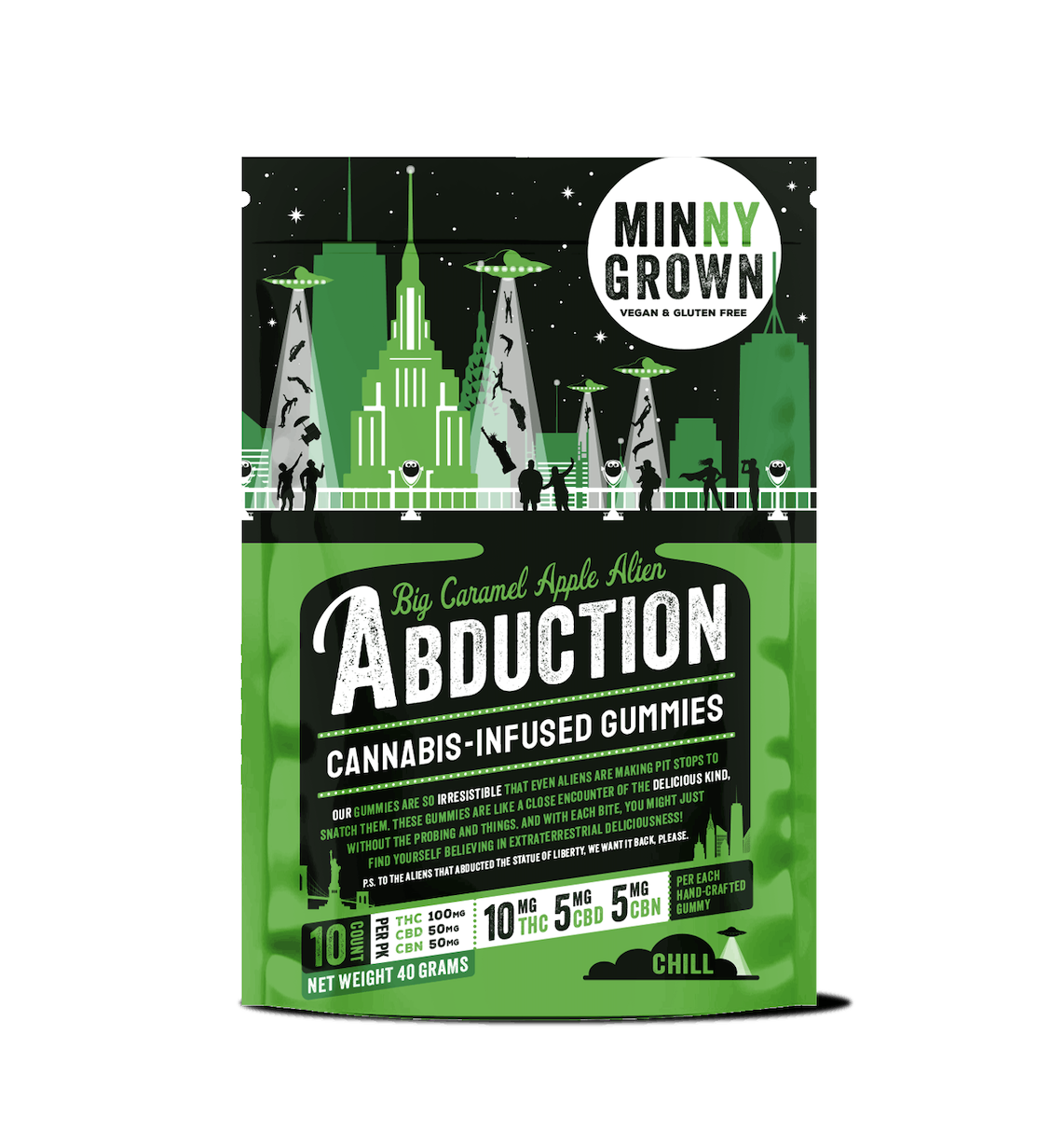 Big Caramel Apple Alien Abduction 10mg Gummies 10 Pack | Minny Grown