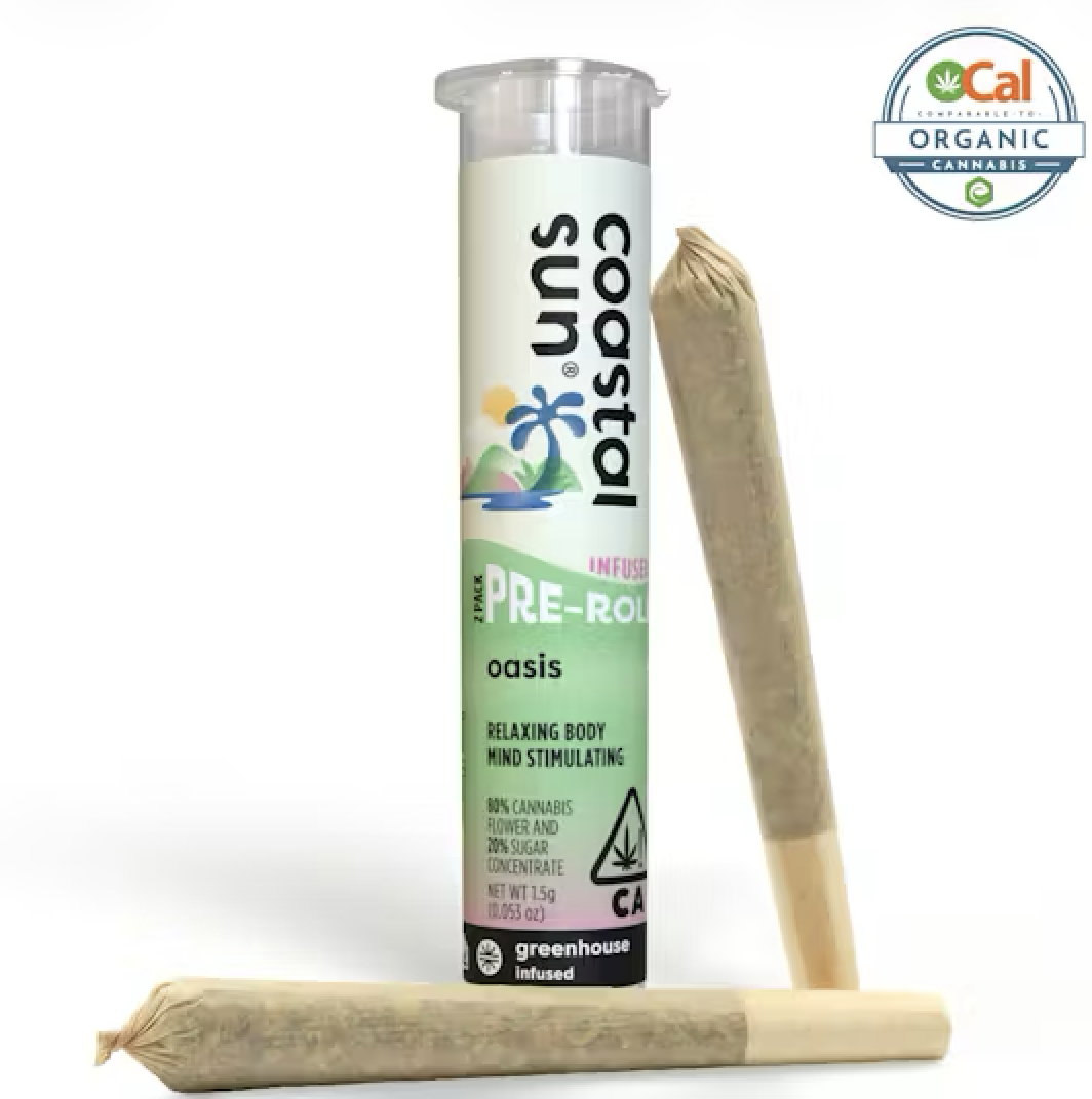 Coastal Sun Infused Preroll 2pk 1.5g - Oasis (IH)