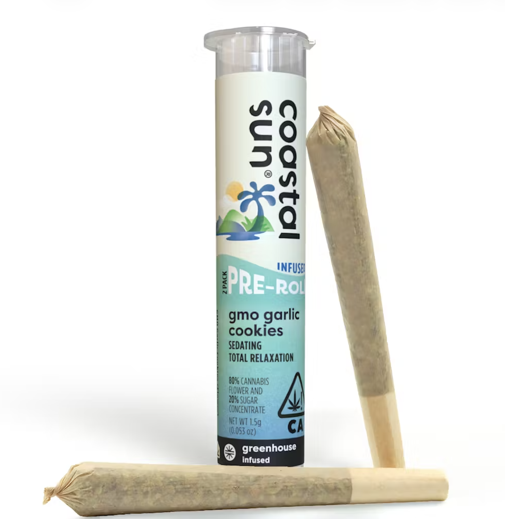 Coastal Sun Infused Preroll 2pk 1.5g - Garlic Oasis (I)