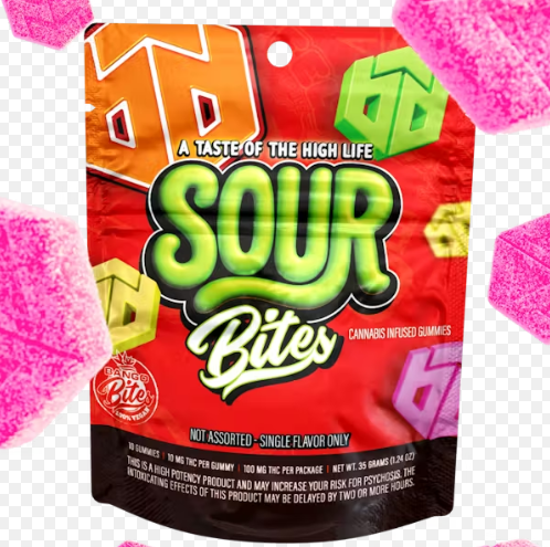 Edibles | Sour Bites | Sour Berry | 10pk | 100mg