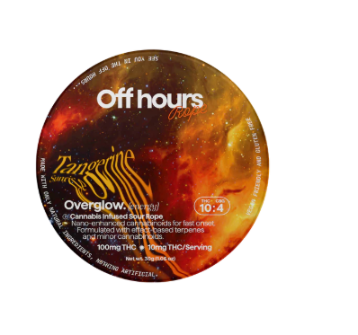 Off Hours | Edible | Overglow(Energy) - Tangerine Sunrise | 100mg