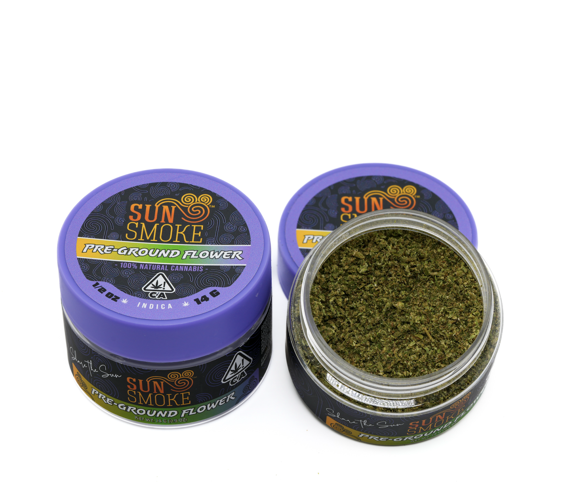 SunSmoke Sungrown Pre-Ground Flower 28g Ounce - Indica Blend
