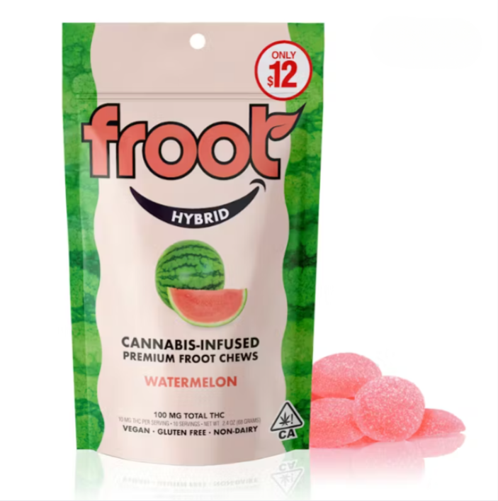 Froot Gummies 10pc 100mg - Watermelon (H)