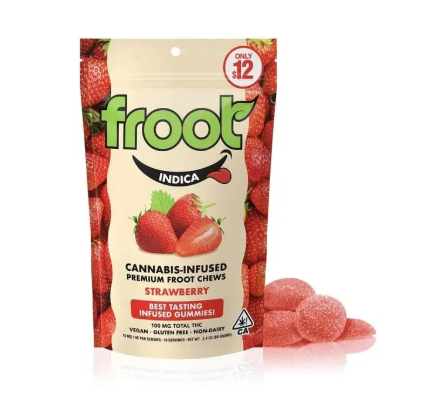 Froot Gummies 10pc 100mg - Strawberry (I)