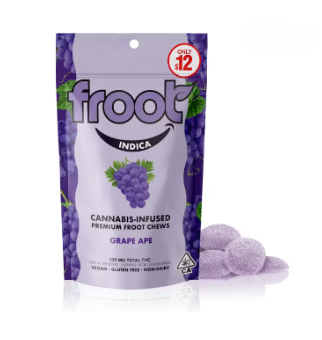 Froot Gummies 10pc 100mg - Grape Ape (I)