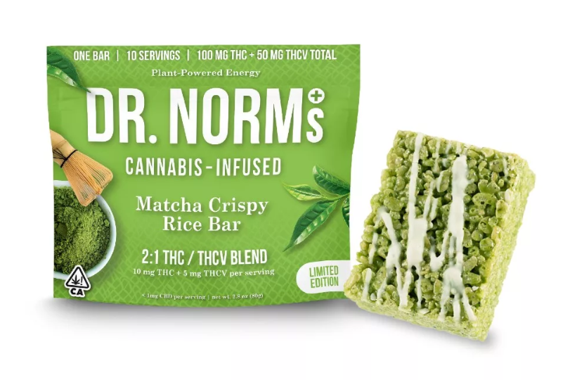 Dr. Norm's Matcha Crispy Rice Bar 100mg(THC) 50mg(THCv)