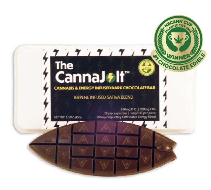 Cannajolt Energy Bar Dark Chocolate