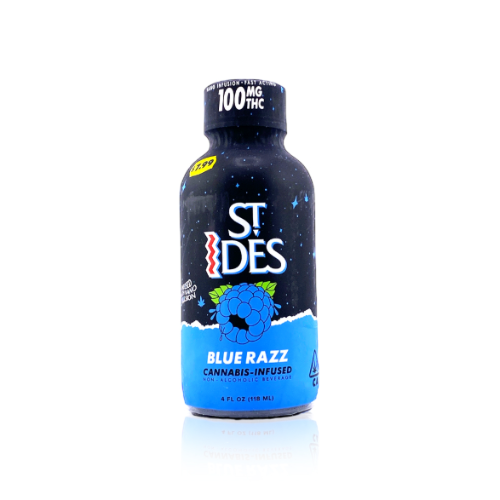ST. IDES - Blue Razz 4oz Shot - 100mg - Drink