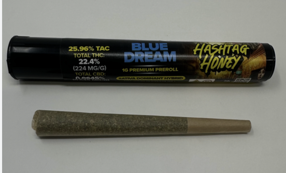 Blue Dream 1g Preroll | Hashtag Honey