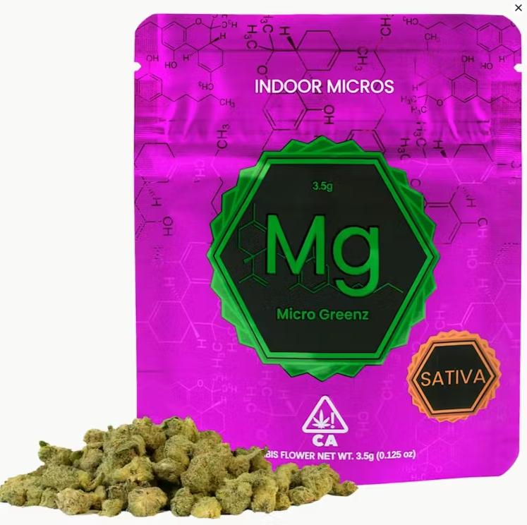 Micro Greenz - Flower - Strawberry Cough x Sour OG - 3.5G