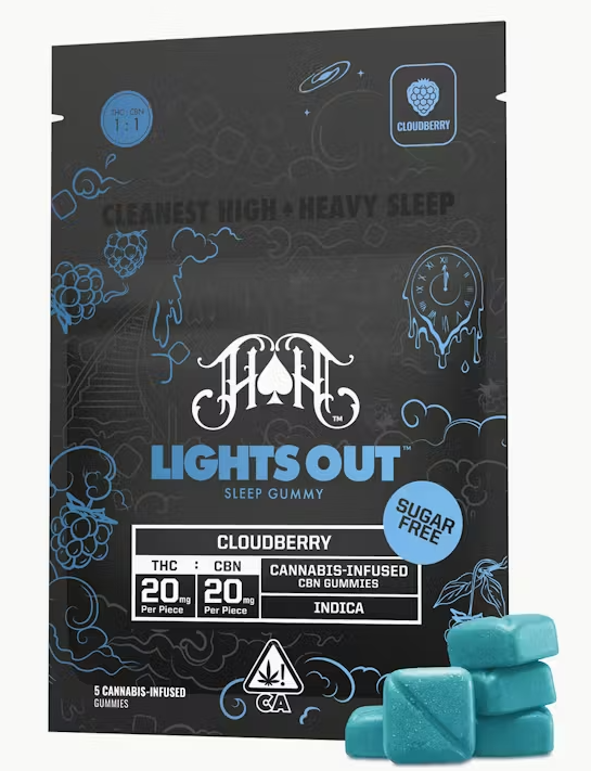 Heavy Hitters - Edibles - Cloudberry - THC/CBN - Sugar Free - 100MG
