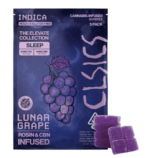 Edible: Lunar Grape (5-Pack Gummies) - 100mg