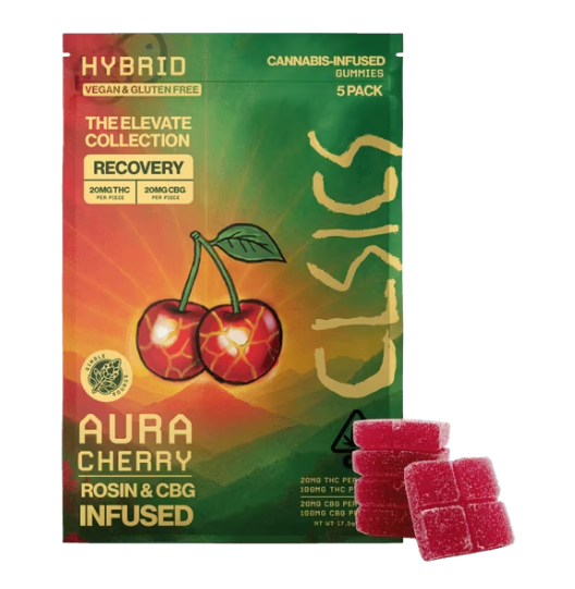 Edible: Aura Cherry (5-Pack Gummies) - 100mg