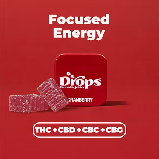 DROPS: Cranberry 2pk/50mg:50mg:50mg:50mg (THC/CBD/CBC/CBG)