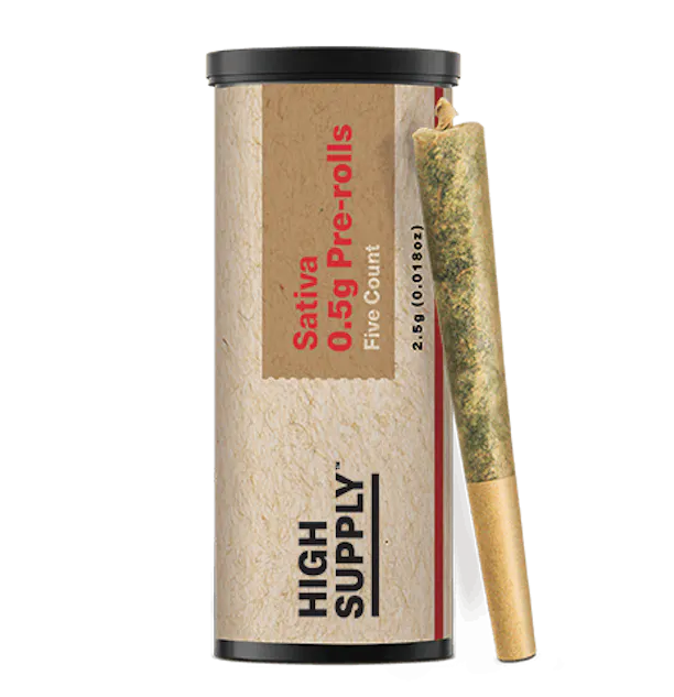 High Supply Sour Giesel 0.5g 5pk Crumble Infused Prerolls