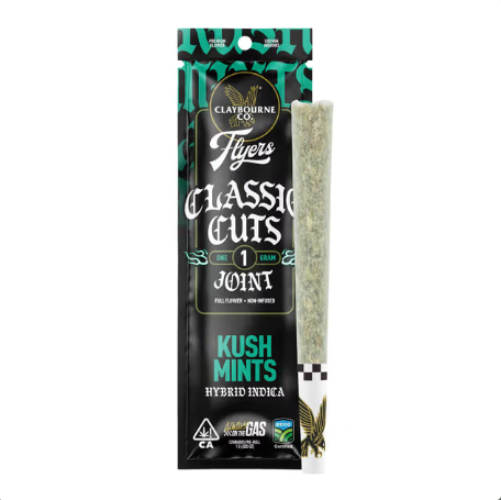 Claybourne Co Flyers Preroll 1g - Kush Mints (H)