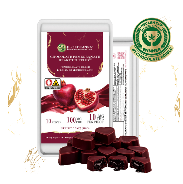 Shaped Pomegranate Dark Chocolate Truffles