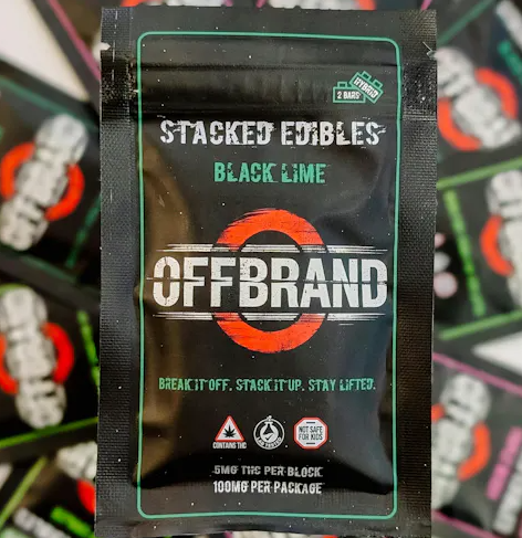 Offbrand Black Lime 100mg 2pk Gummies