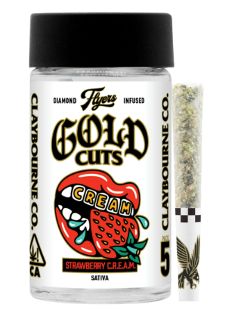 Preroll: Strawberry C.R.E.A.M. (Diamond Infused 5-Pack)