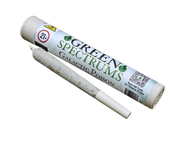 Galactic Poison .75g Preroll | Green Spectrums