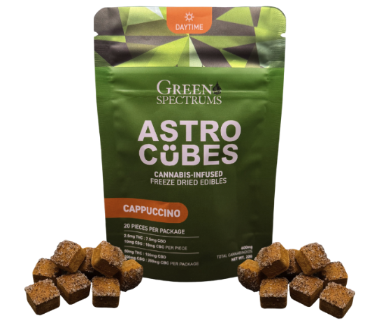 Cappuccino 2.5mg Astro Cubes 20 Pack | Green Spectrums