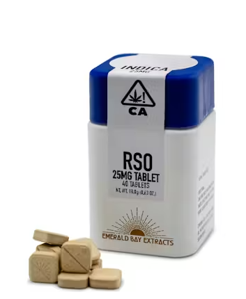 Emerald Bay - Capsule: Indica "Ice Cream Cake" RSO Tablets 25mg (40-Count)