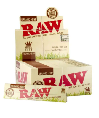 RAW® Organic Hemp King Size Slim Papers 32ct
