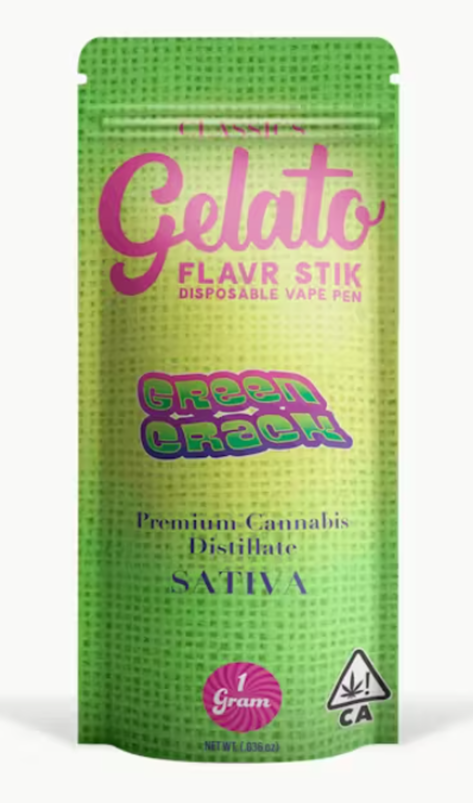 Buy Gelato - Green Crack - Flavr Stick - 1 Gram at Greenstone