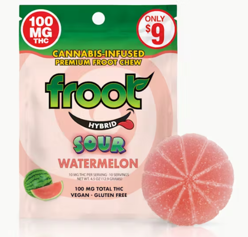 Froot - Sour Watermelon Gummy - 100mg