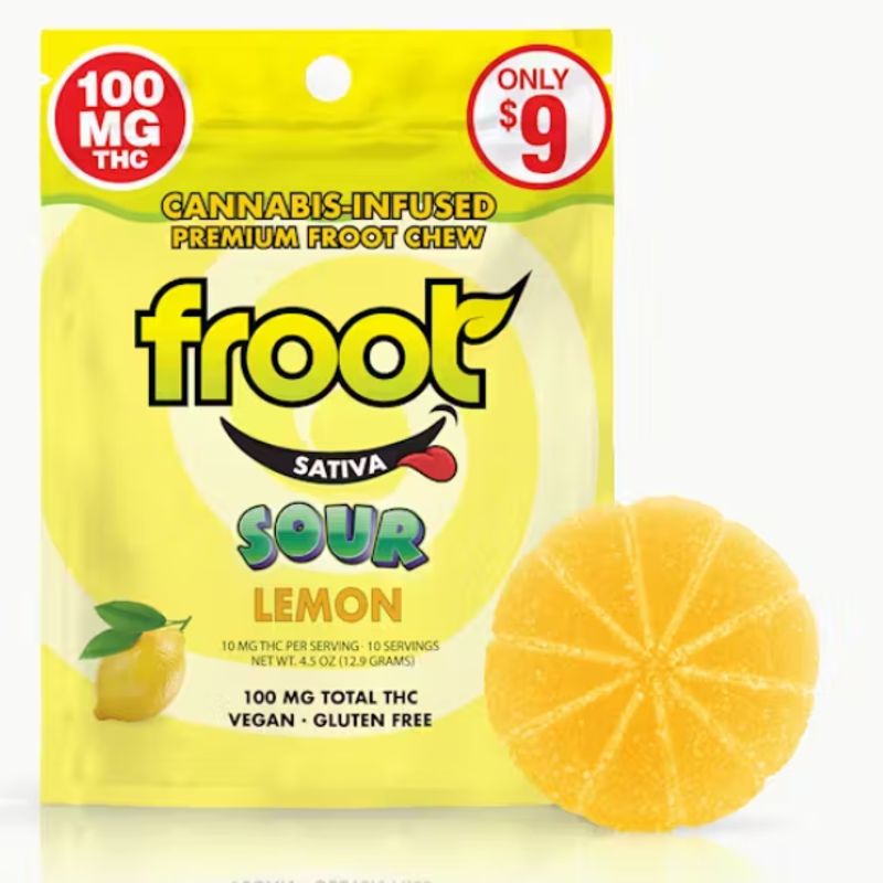 Froot - Sour Lemon Gummy - 100mg