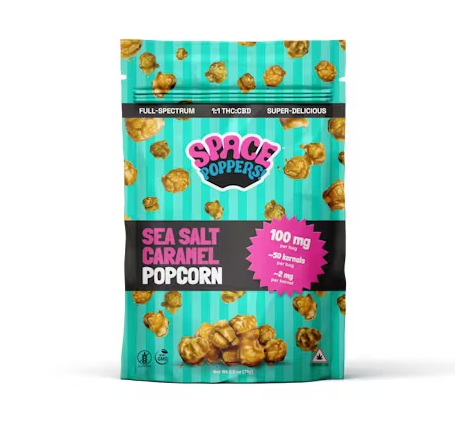 Space Poppers 1:1 Sea Salt Caramel Popcorn 100mg