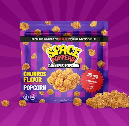 Space Poppers 1:1 Churros Popcorn 25mg
