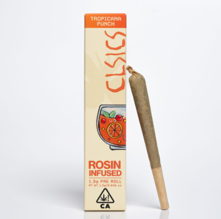 CLSICS Rosin Infused Preroll 1.3g Tropicana Punch