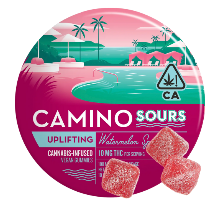 "Uplifting" Sour Gummies 10pk 100mg - Watermelon Spritz (S)