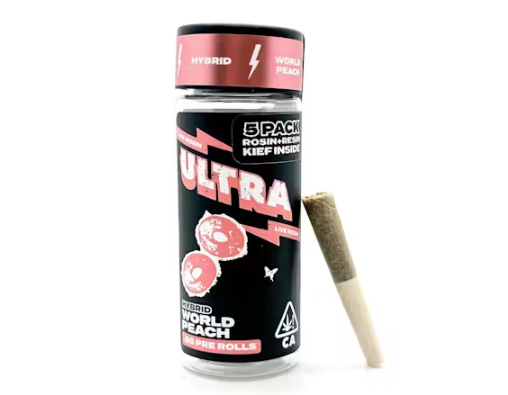 Live Rosin Infused Preroll 5pk 2.5g - World Peach (H)