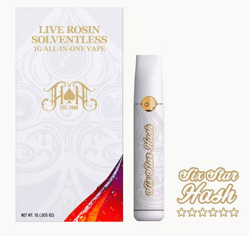 Heavy Hitters - Whitethorn Rose - Sativa - Live Rosin AIO - 1 Gram