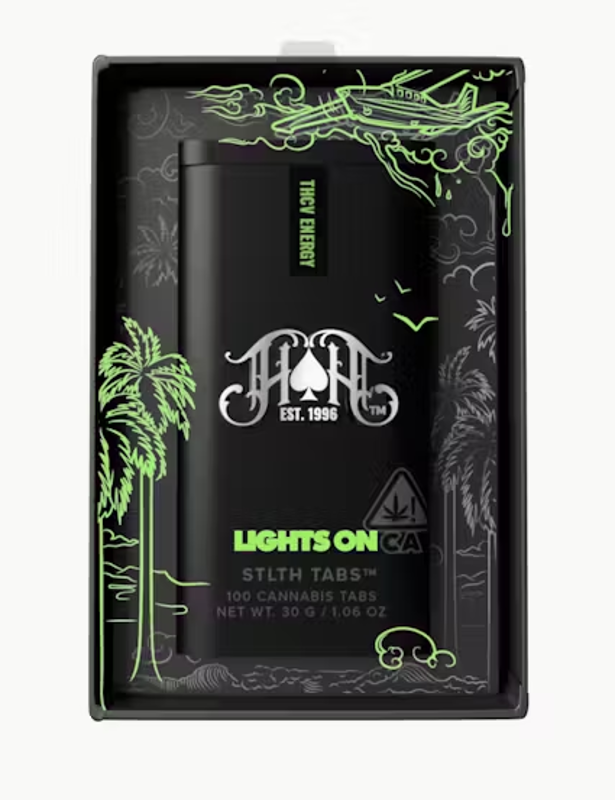 Heavy Hitters - Lights On THCV Energy Stlth Tabs - Sativa - RCS Tablets - 100 count
