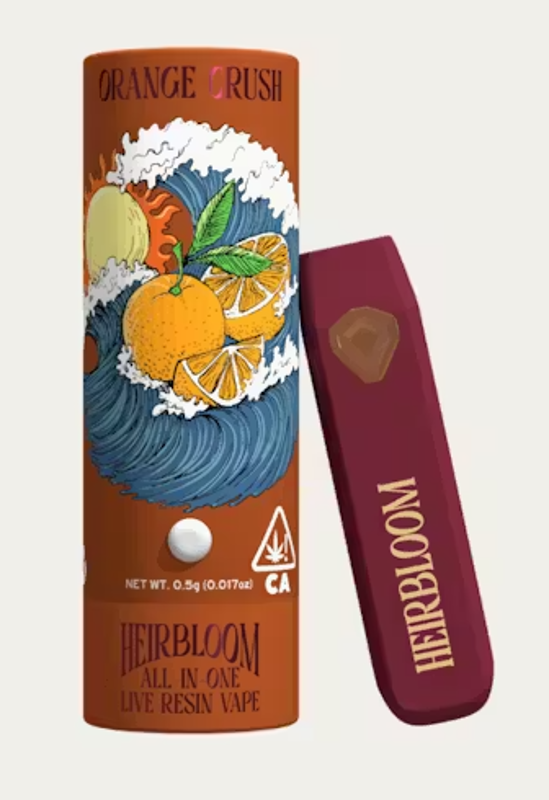 Heirbloom - Orange Crush - AIO - Live Resin - .5 Grams