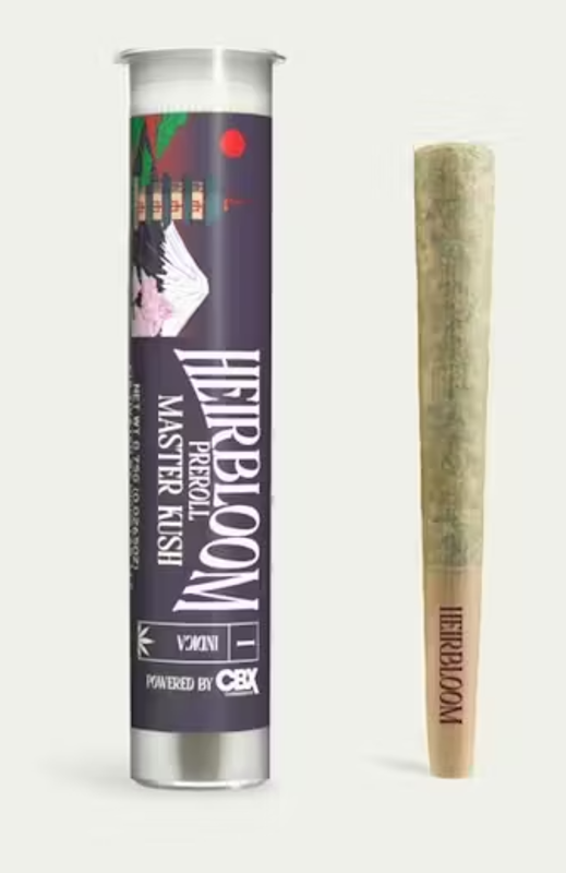 Heirbloom - Master Kush - Pre Roll - .75 Grams