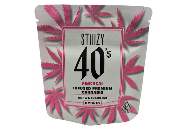 STIIIZY 40's Infused Flower 7g - Pink Acai (H)