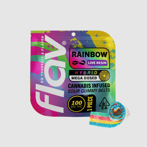 FLAV: Rainbow Live Resin Mega Belt 100mg (S)