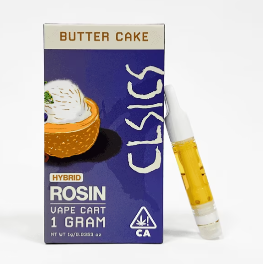 CLSICS Live Rosin Cart 1g Butter Cake