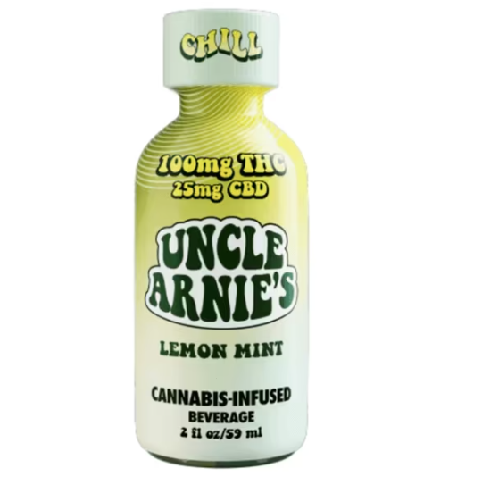 Uncle Arnies Shot 100mg Lemon Mint CBD 4:1
