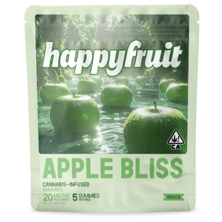 Happy Fruit - Edibles - Gummies - Apple Bliss - 5PK - 100mg