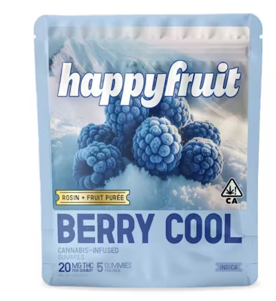 Happy Fruit - Edibles - Gummies - Rosin - Berry Cool - 5PK - 100mg