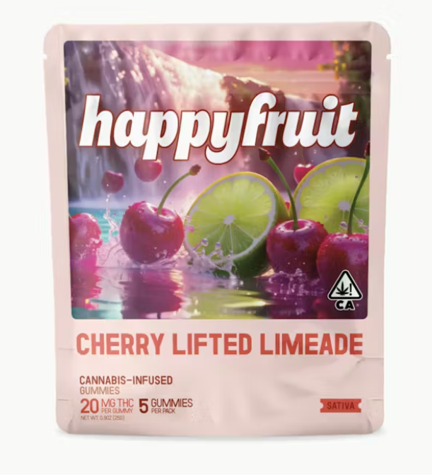 Happy Fruit - Edibles - Gummies - Cherry Lifted Limeade - 5PK - 100mg
