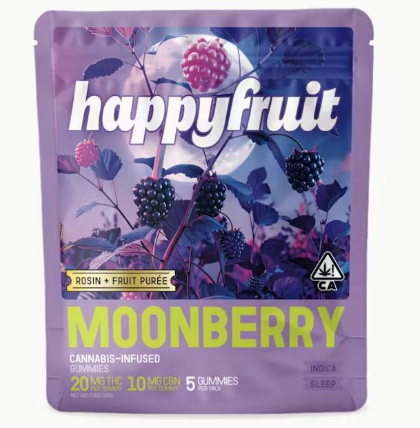 Happy Fruit - Edible - Gummies - Rosin - Moon Berry - 5PK - 100MG