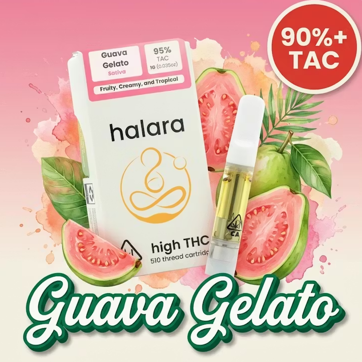 Guava Gelato (S) HIGH THC CARTRIDGE 1g