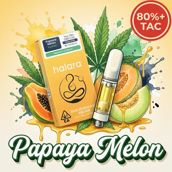 Papaya Melon (H) LIVE RESIN Sauce CARTRIDGE 1g