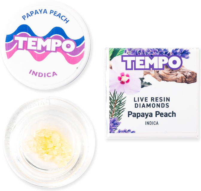 Tempo - Concentrate: Papaya Peach (Live Resin Diamonds)